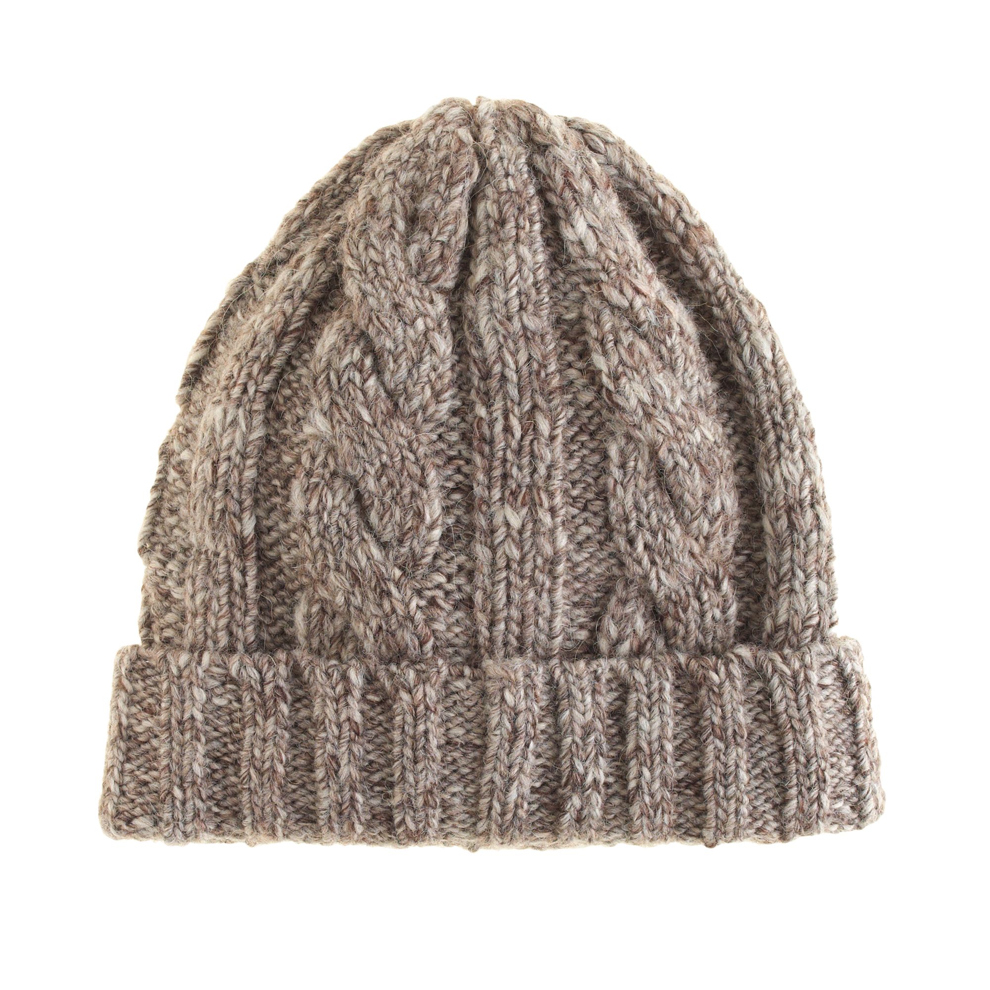 J.crew Factory Marled Cable-Knit Hat in Gray for Men | Lyst