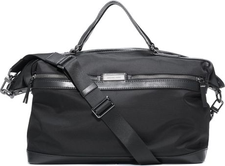 Michael Kors Nylon Weekender Bag in Black | Lyst