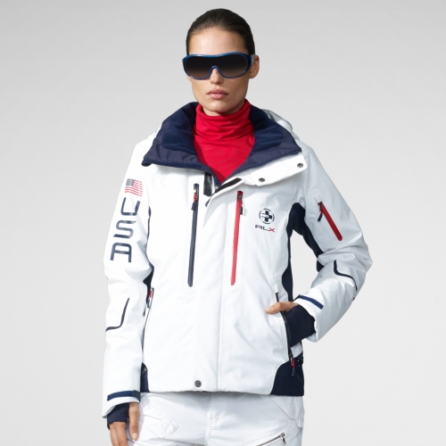 Lyst RLX Ralph Lauren White Vail Ski Jacket in Blue