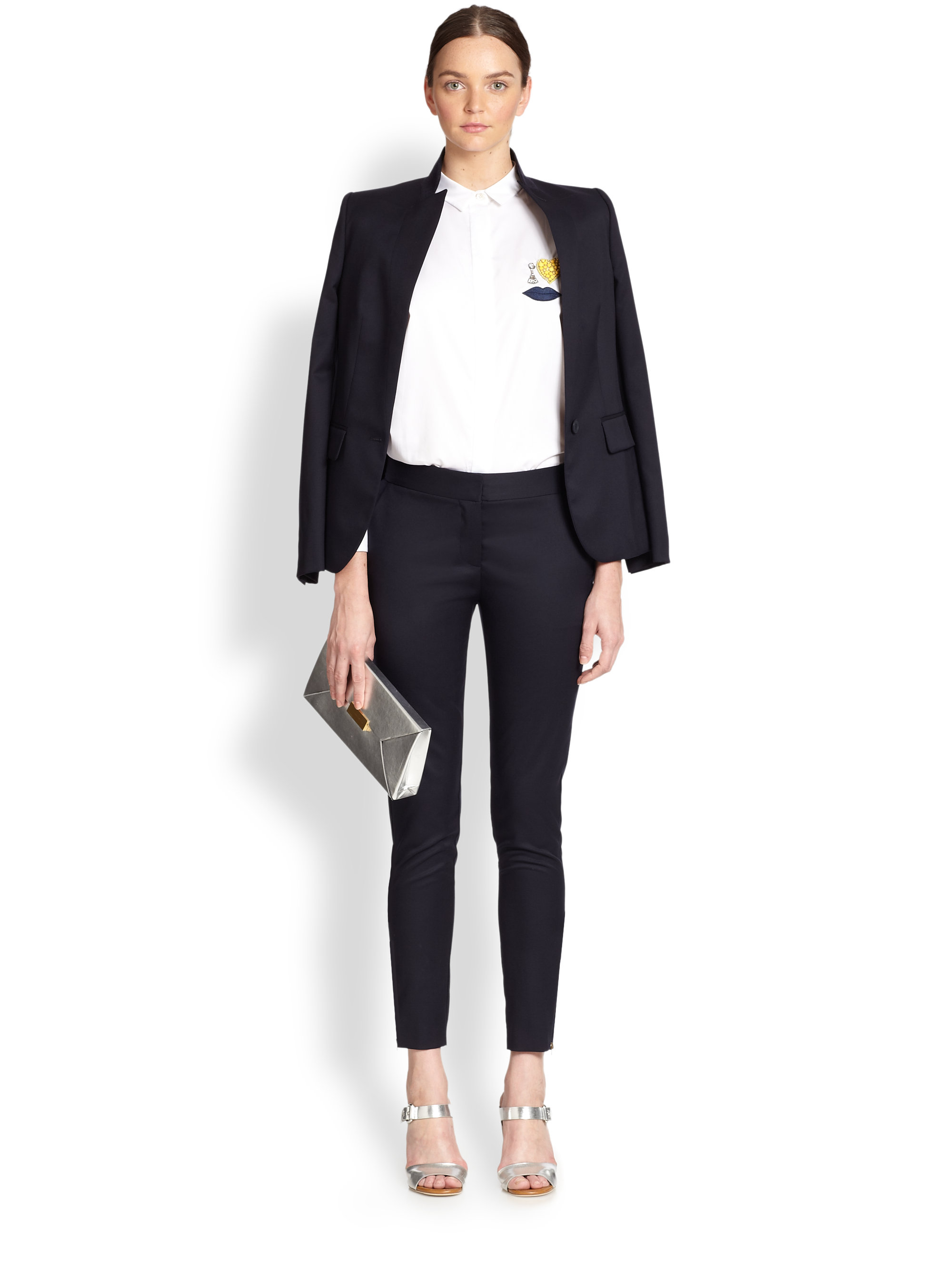 Lyst Stella Mccartney Tuxedo Suit Jacket in Blue