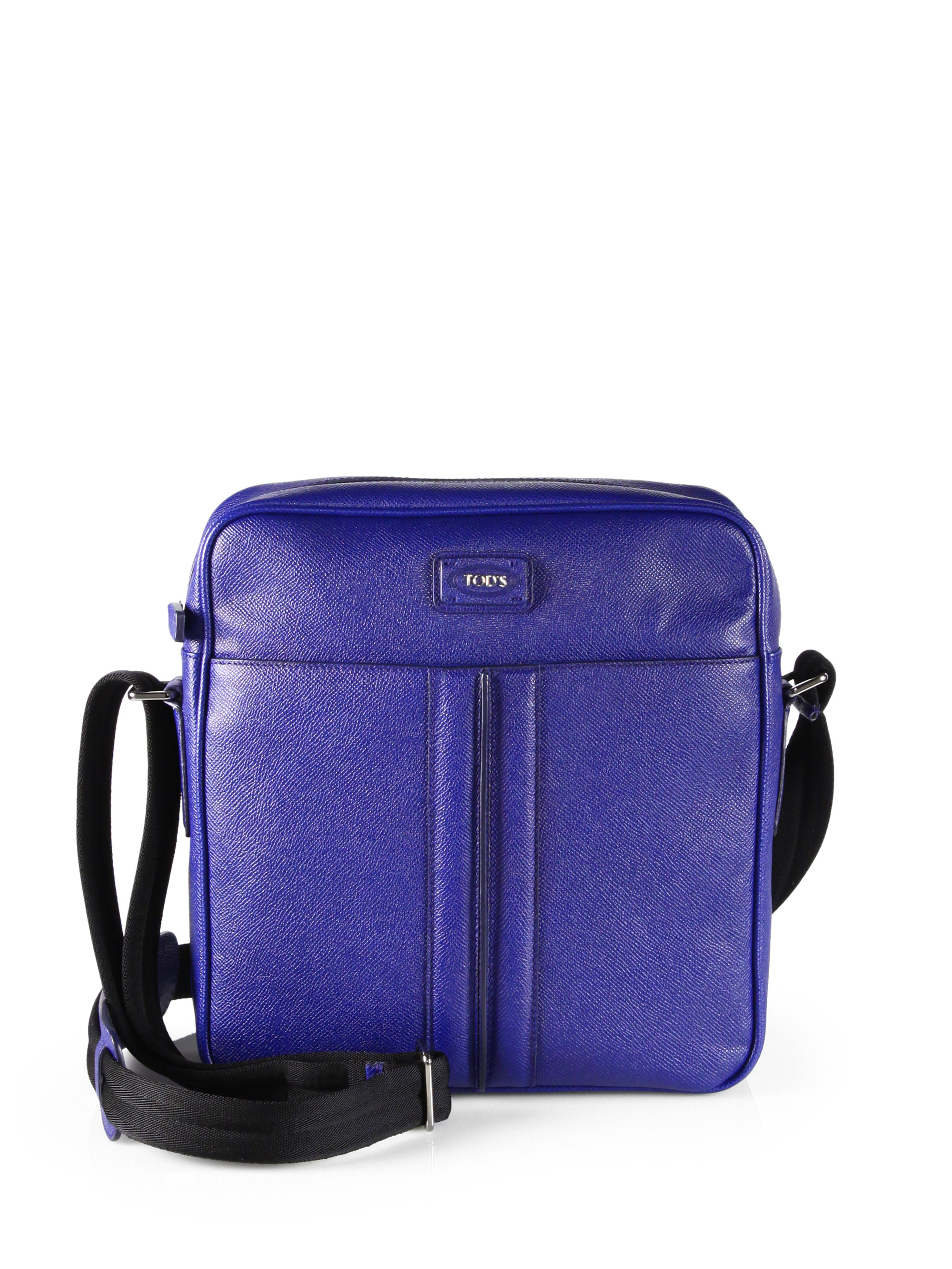 Tod's Leather Reporter Bag in Blue for Men | Lyst