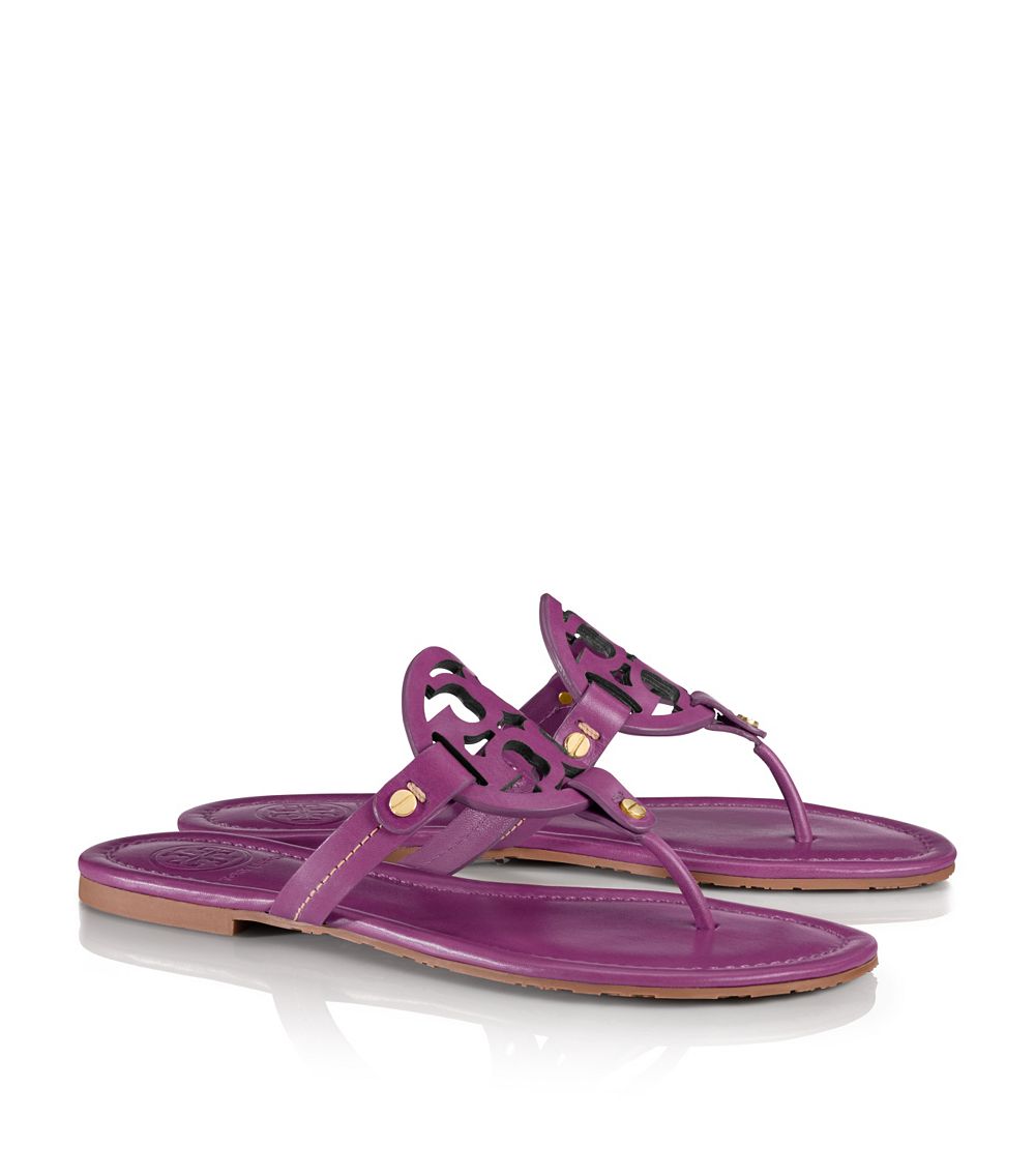 tory burch miller sandals pewter