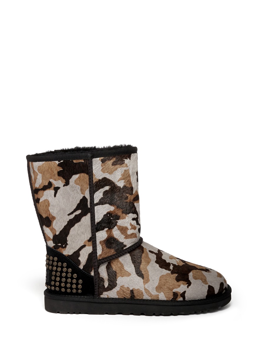 Lyst Ugg Rowland Camouflage Calfhair Short Boots