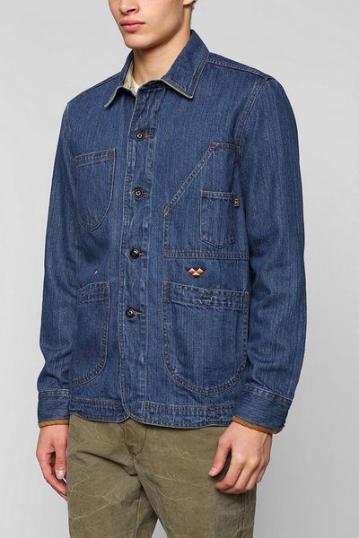 Urban Outfitters Koto Chore Denim Jacket in Blue for Men (INDIGO) | Lyst