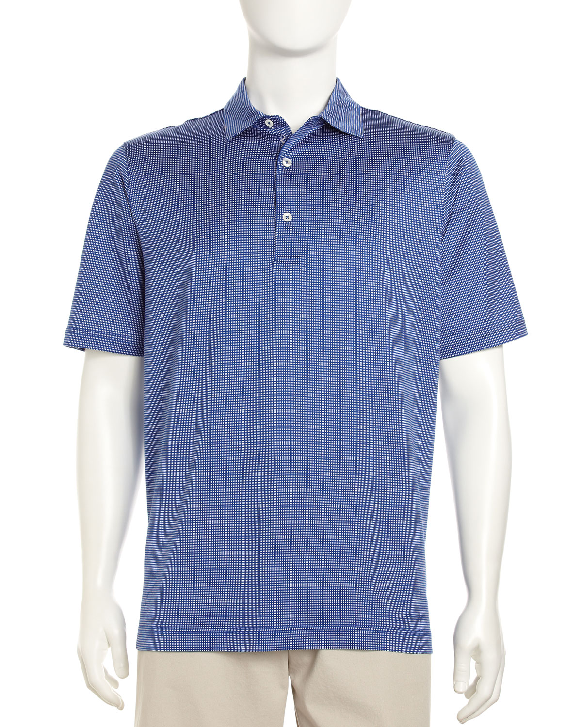 Bobby Jones Divot Dotted Polo Golf Shirt Blue in Blue for Men (COAST ...