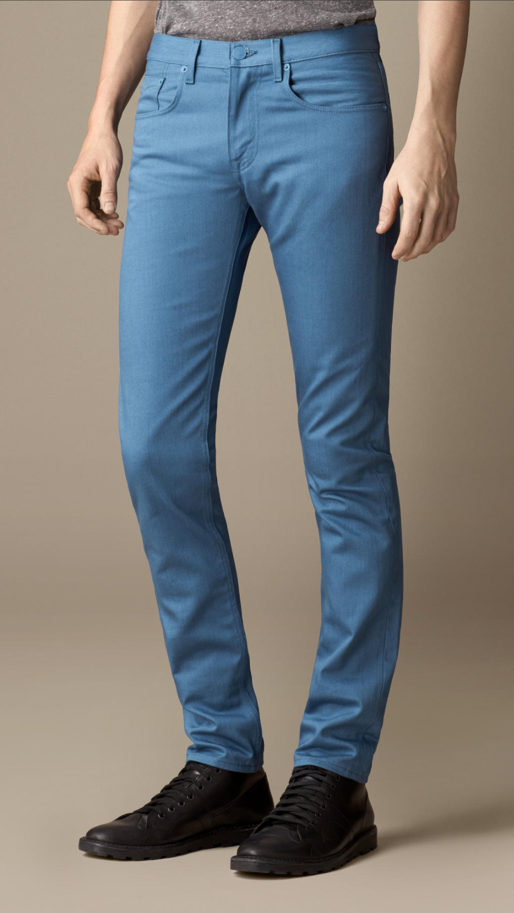Burberry Shoreditch Piece-Dyed Skinny Fit Jeans in Blue for Men ...