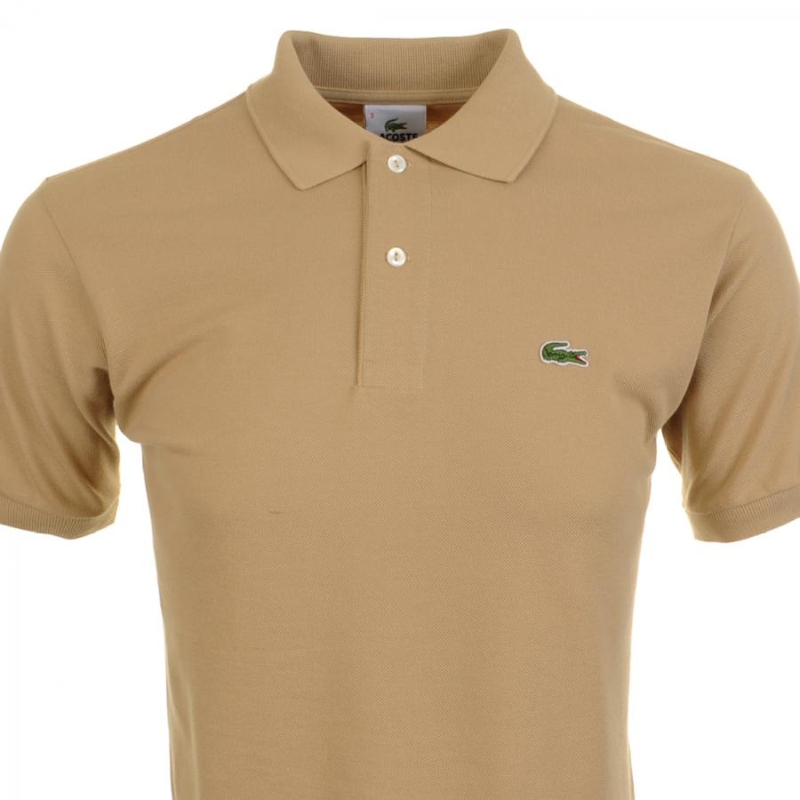 Lyst - Lacoste Polo T Shirt Sahara in Natural for Men