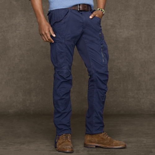 Polo ralph lauren Straight Fit Cargo Pant in Blue for Men | Lyst