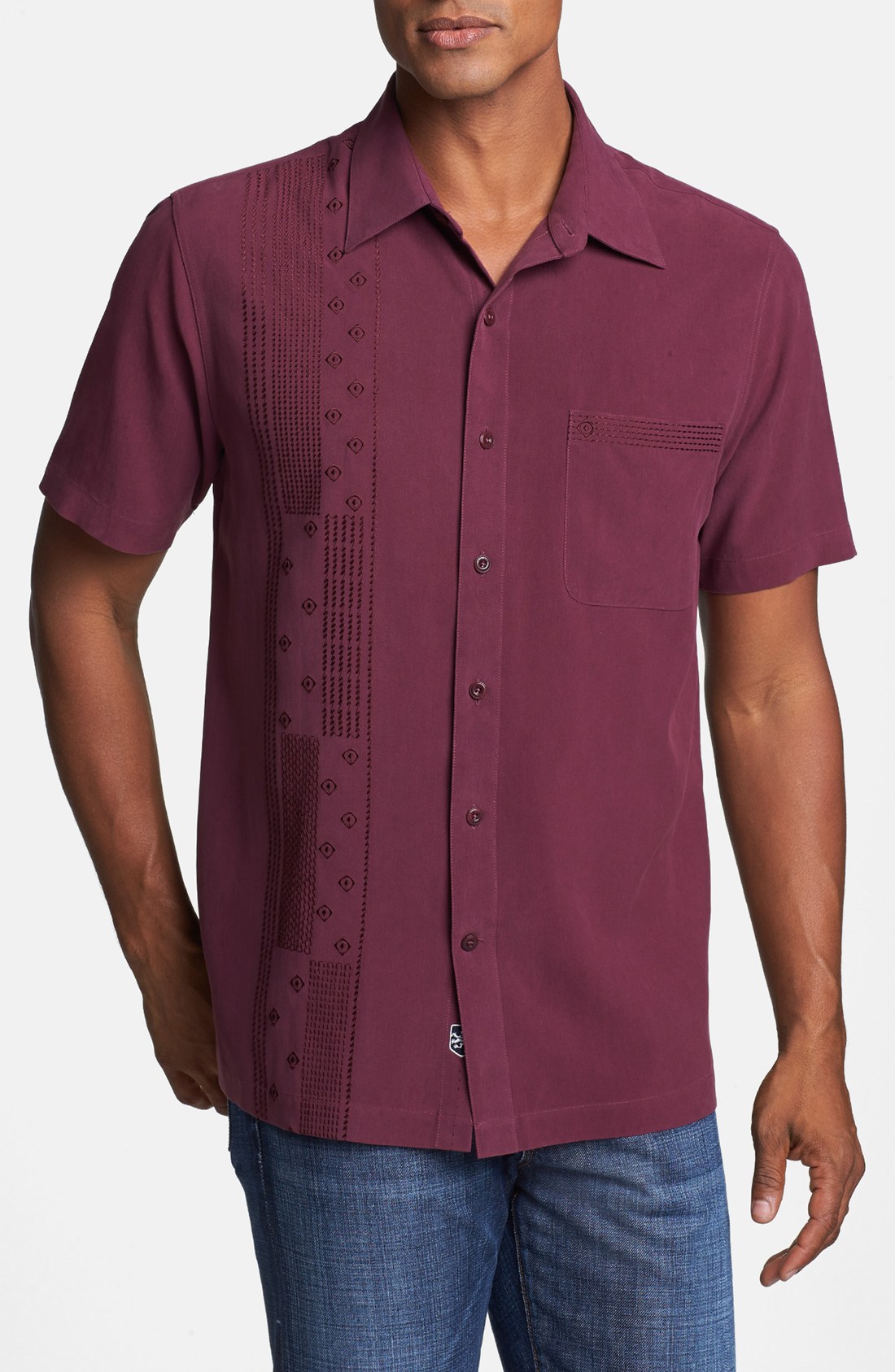 Nat Nast Inheritance Short Sleeve Silk Sport Shirt in Purple for Men ...