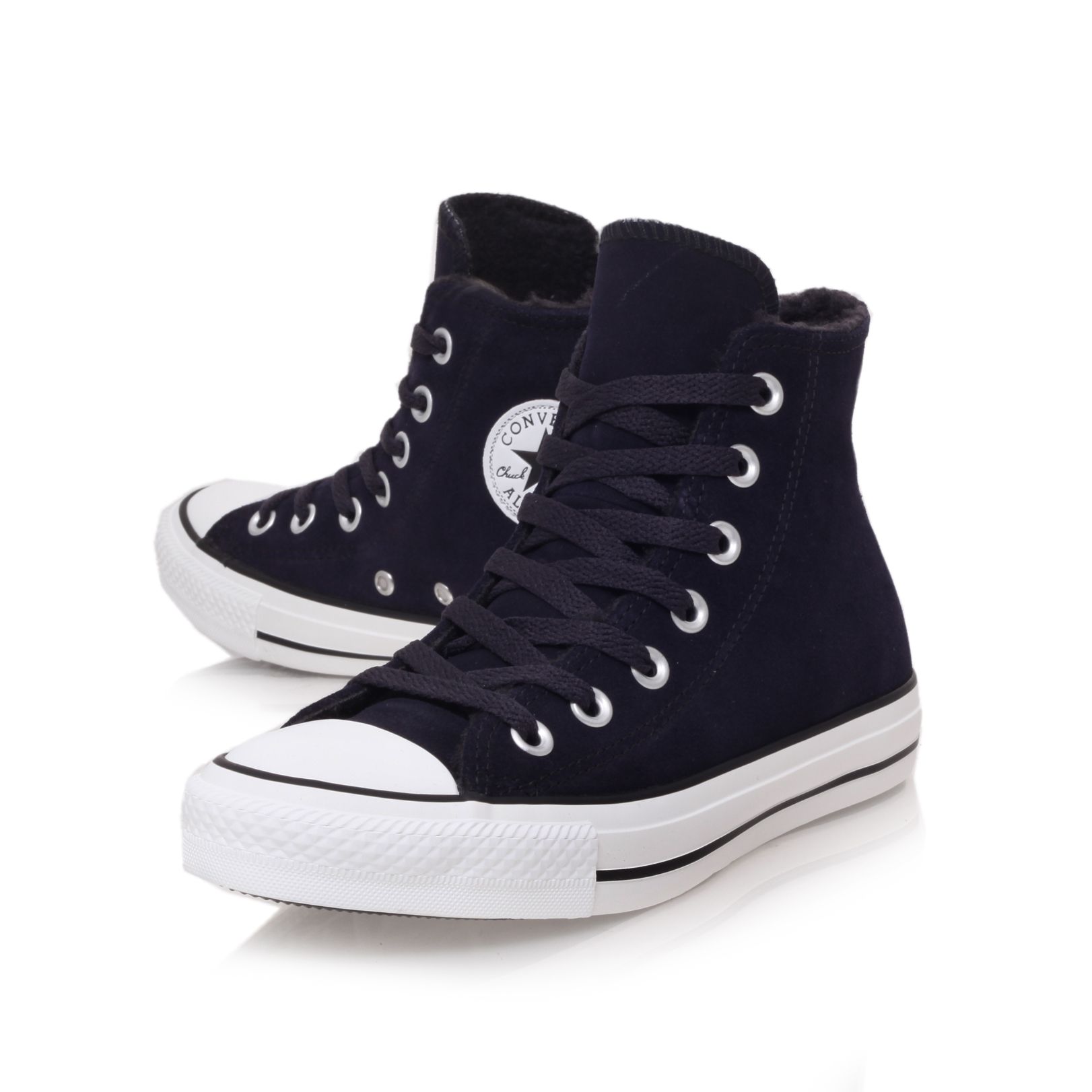 black converse high tops black laces