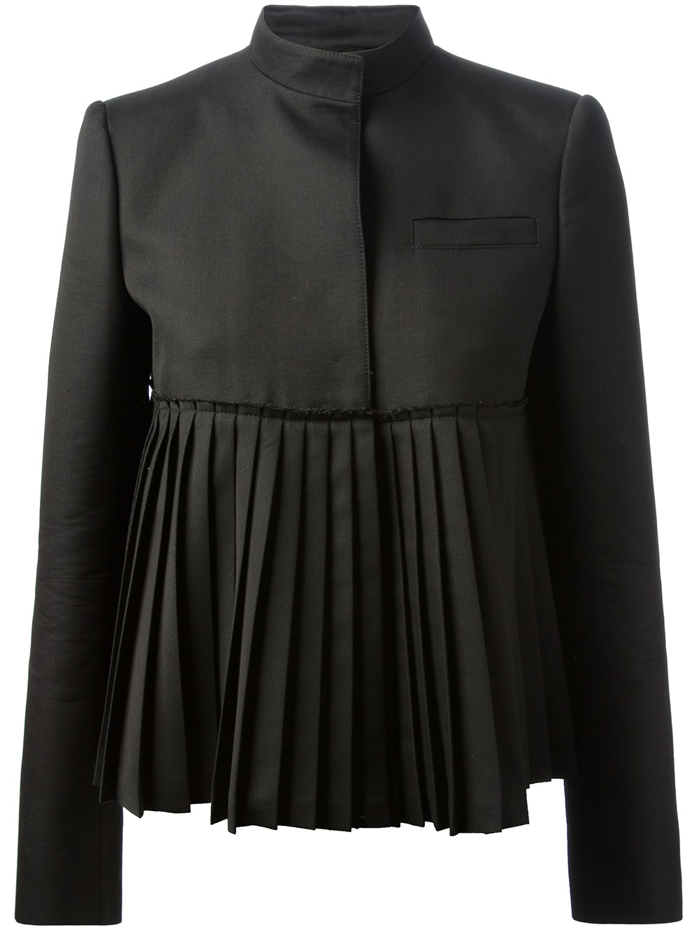 Lyst - Givenchy Pleated Jacket in Black