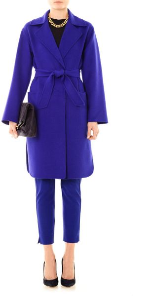 Max Mara Feltre Coat in Blue (cobalt) | Lyst