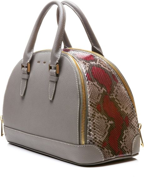 Vbh Dome Stretch Handbag in Shale and Stone Wine in Gray (Shale/Stone ...