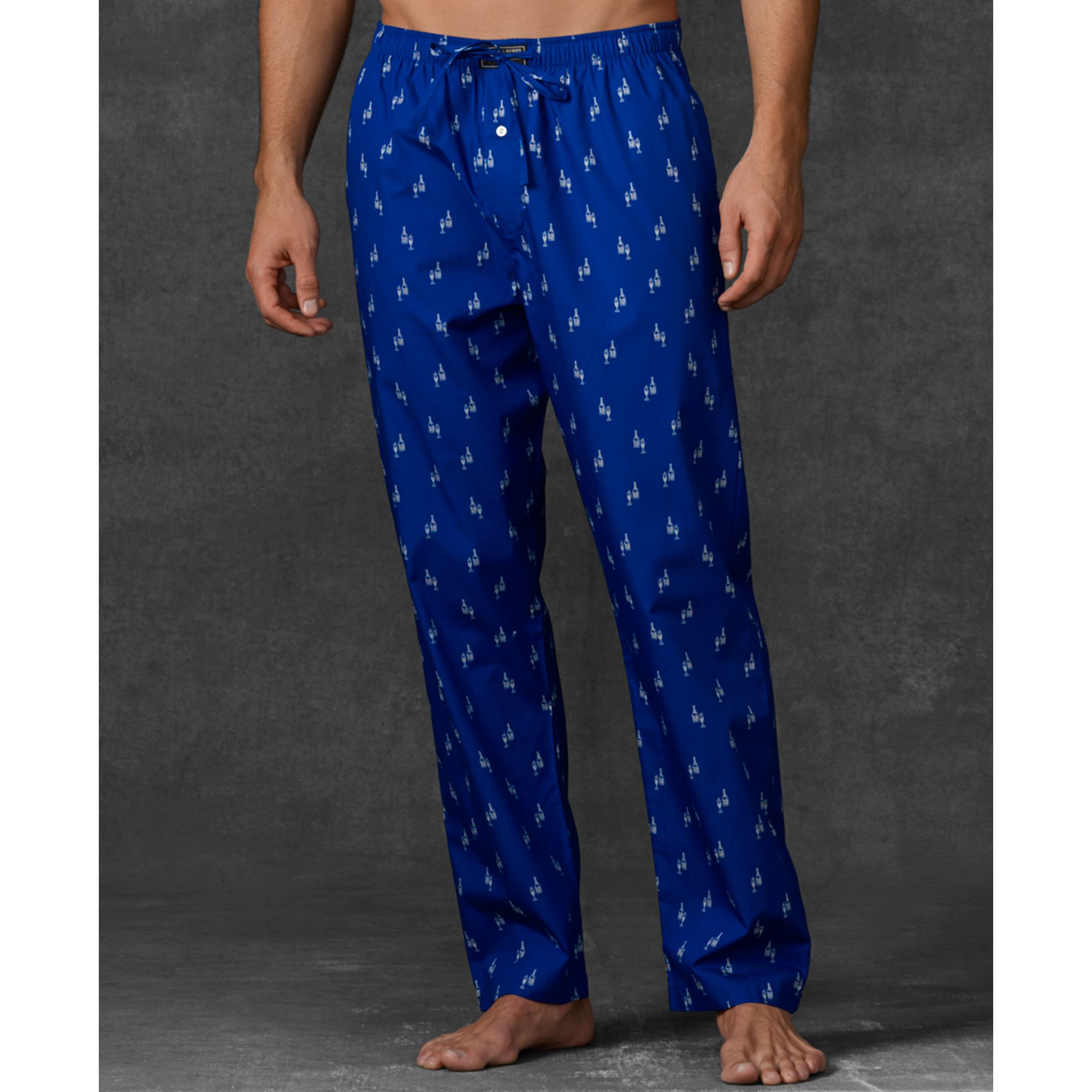Ralph Lauren Novelty Print Woven Pajama Pants in Gray for Men ...
