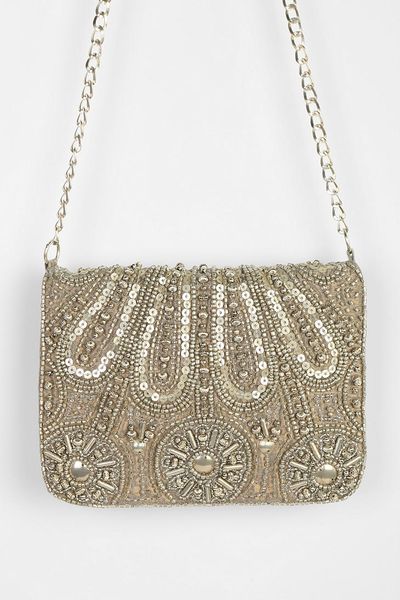 Urban Outfitters Ecote Joy Ride Beaded Clutch in Gold | Lyst