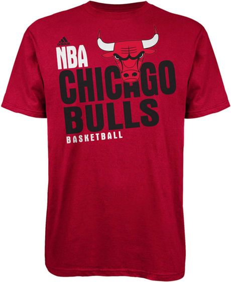 Adidas Men'S Chicago Bulls Stacked Extreme T-Shirt in Red for Men | Lyst