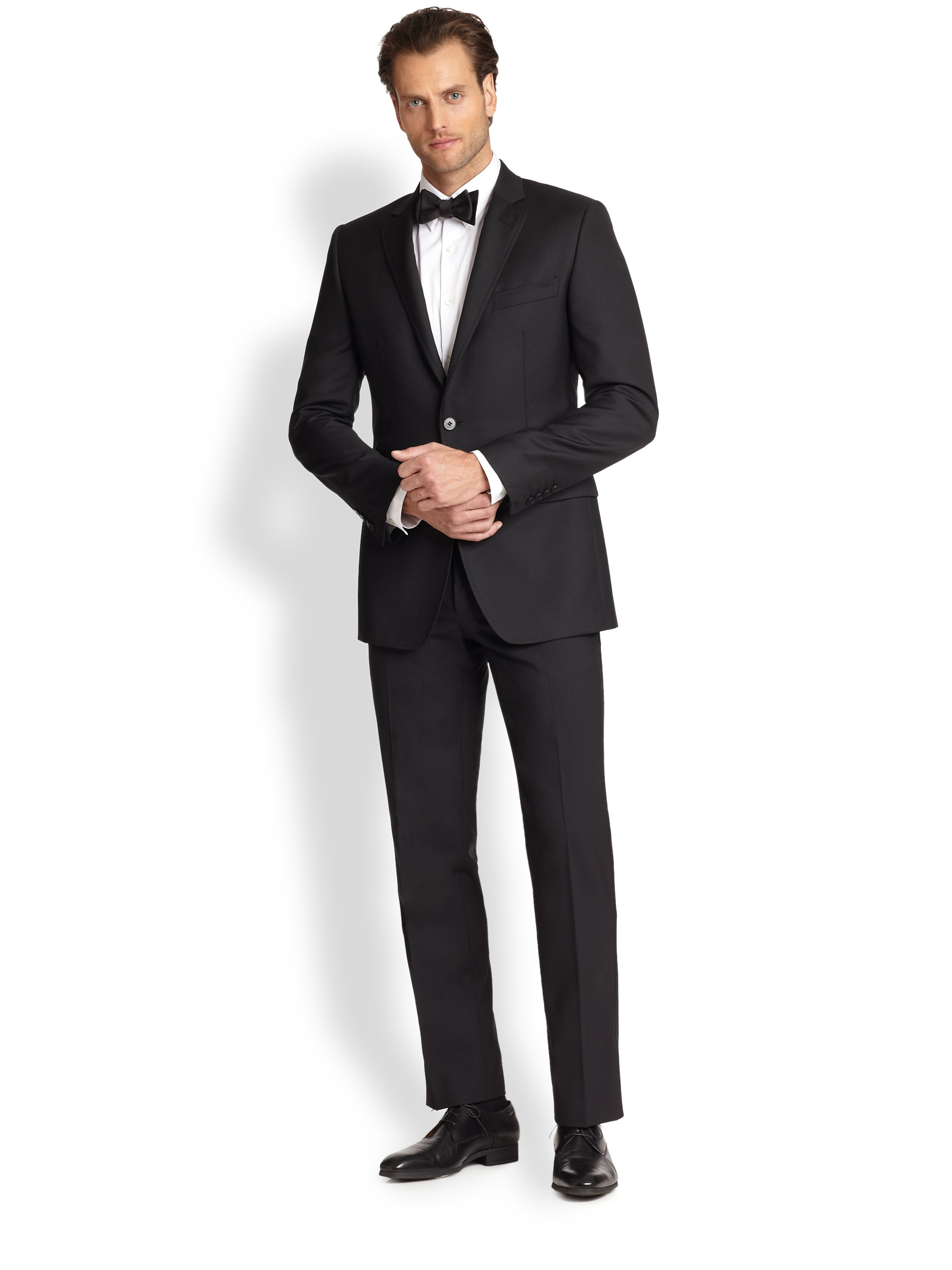 Dolce & gabbana Basket Weave Wool Suit in Black for Men Lyst
