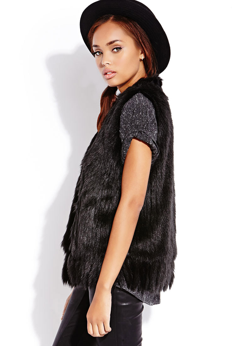 forever 21 fur vest