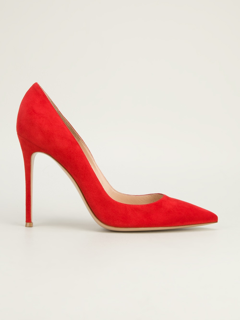 Lyst - Gianvito Rossi Pointed Toe Pump in Red