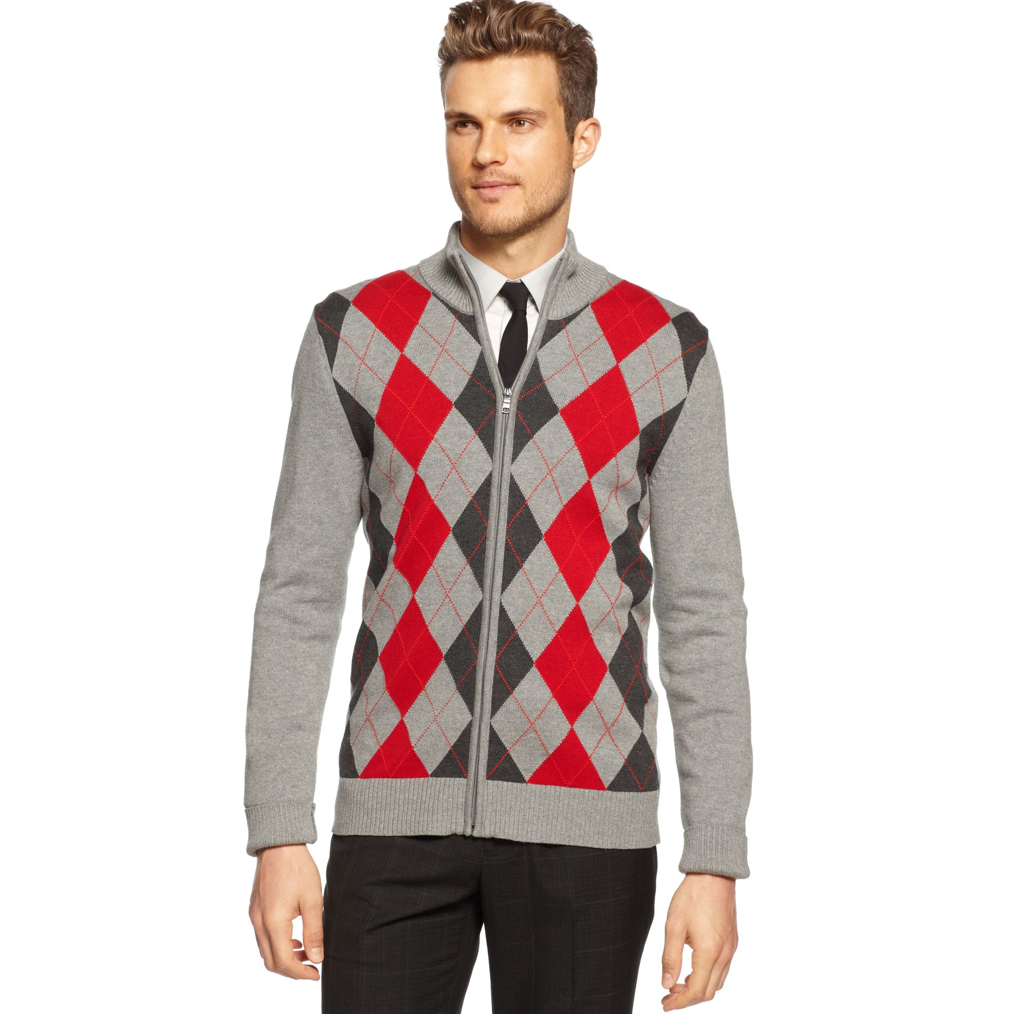 Argyle Sweater Inc Concepts International Genie Heather Grey Lyst Clothing.