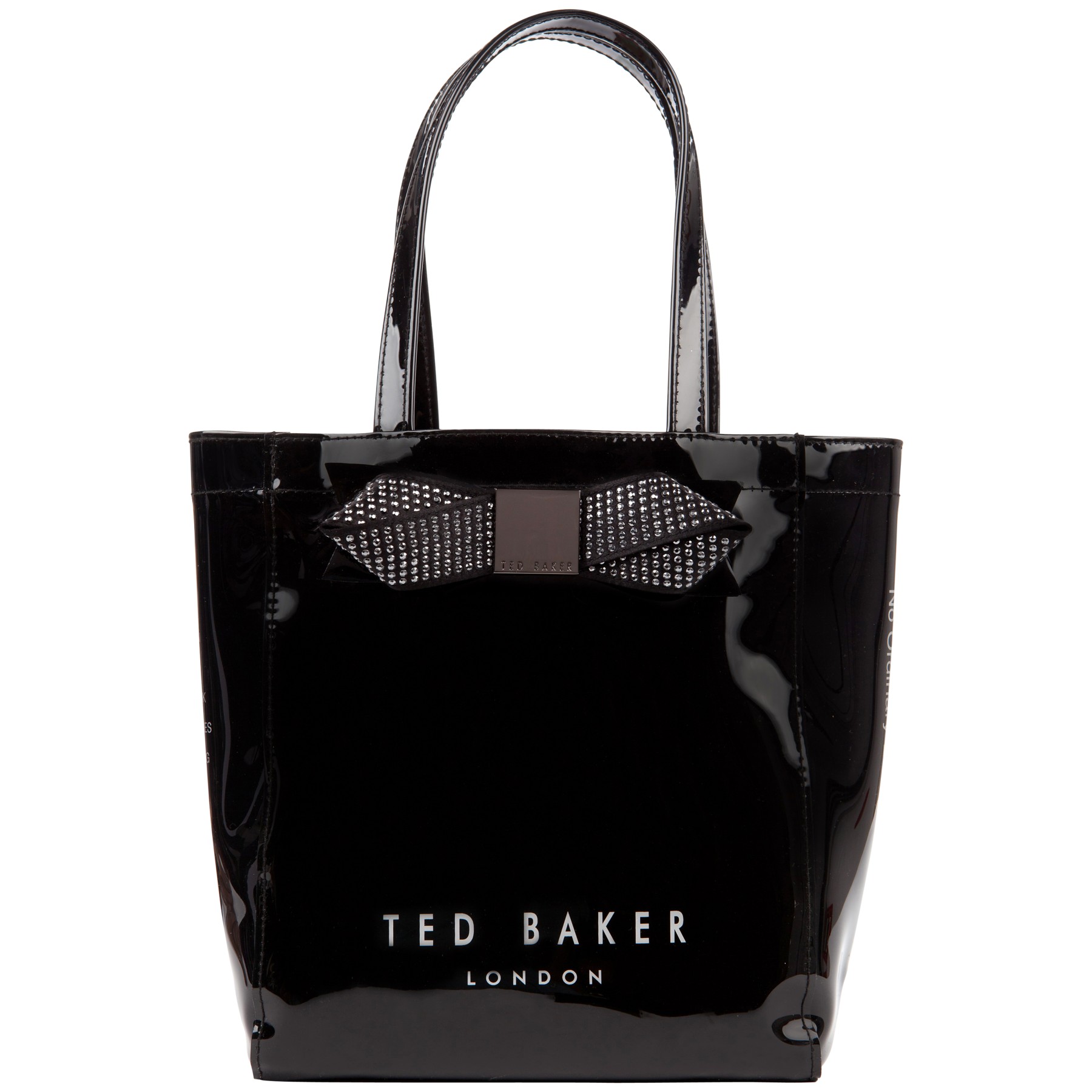 Ted Baker Ticon Small Bow Shopper Bag in Black | Lyst