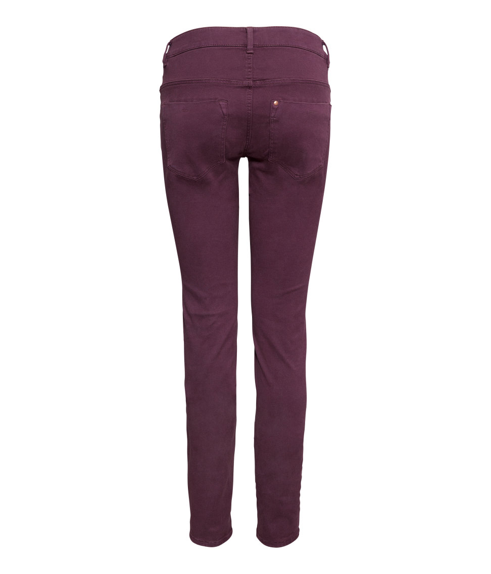 h&m purple joggers