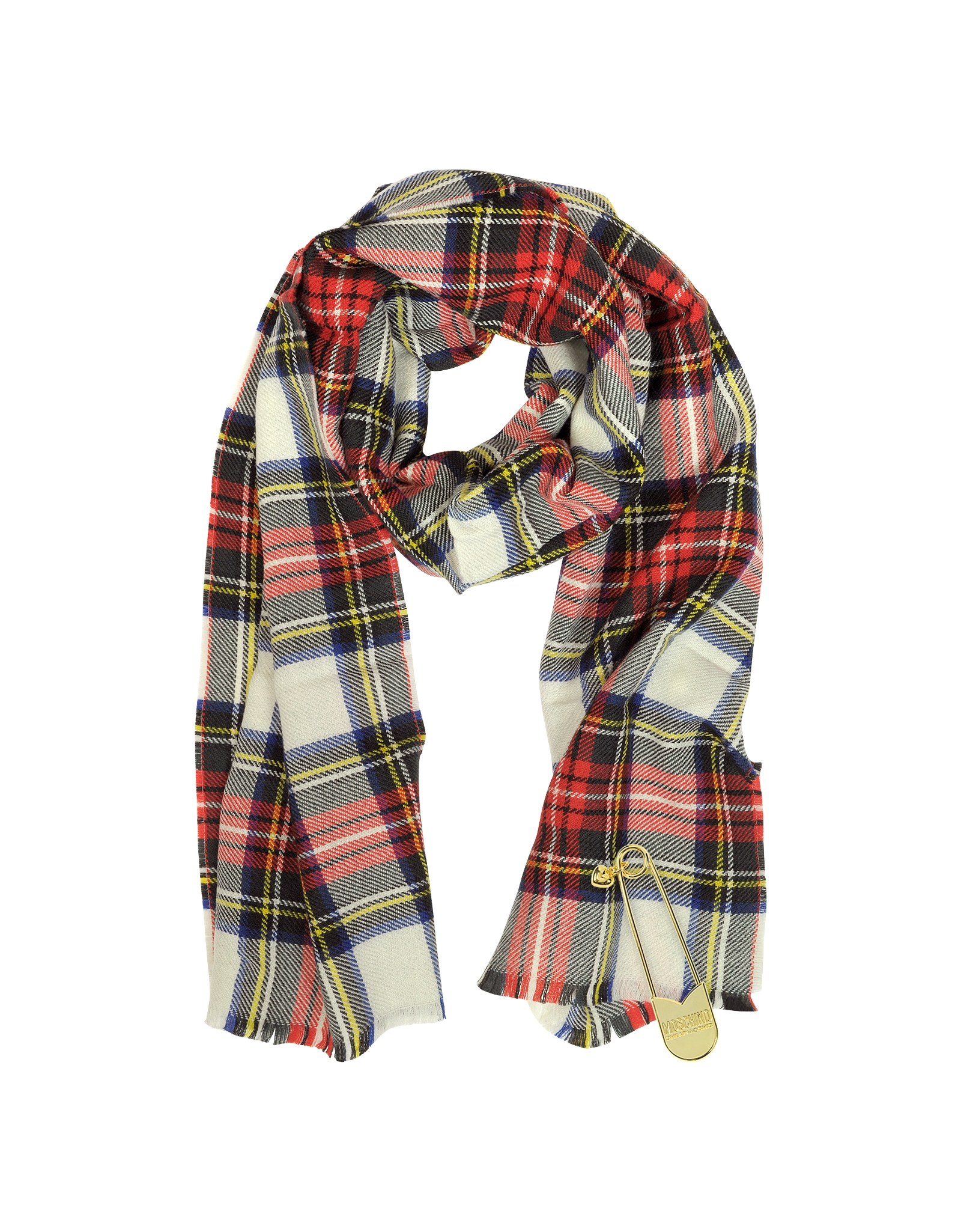 green and red tartan scarf