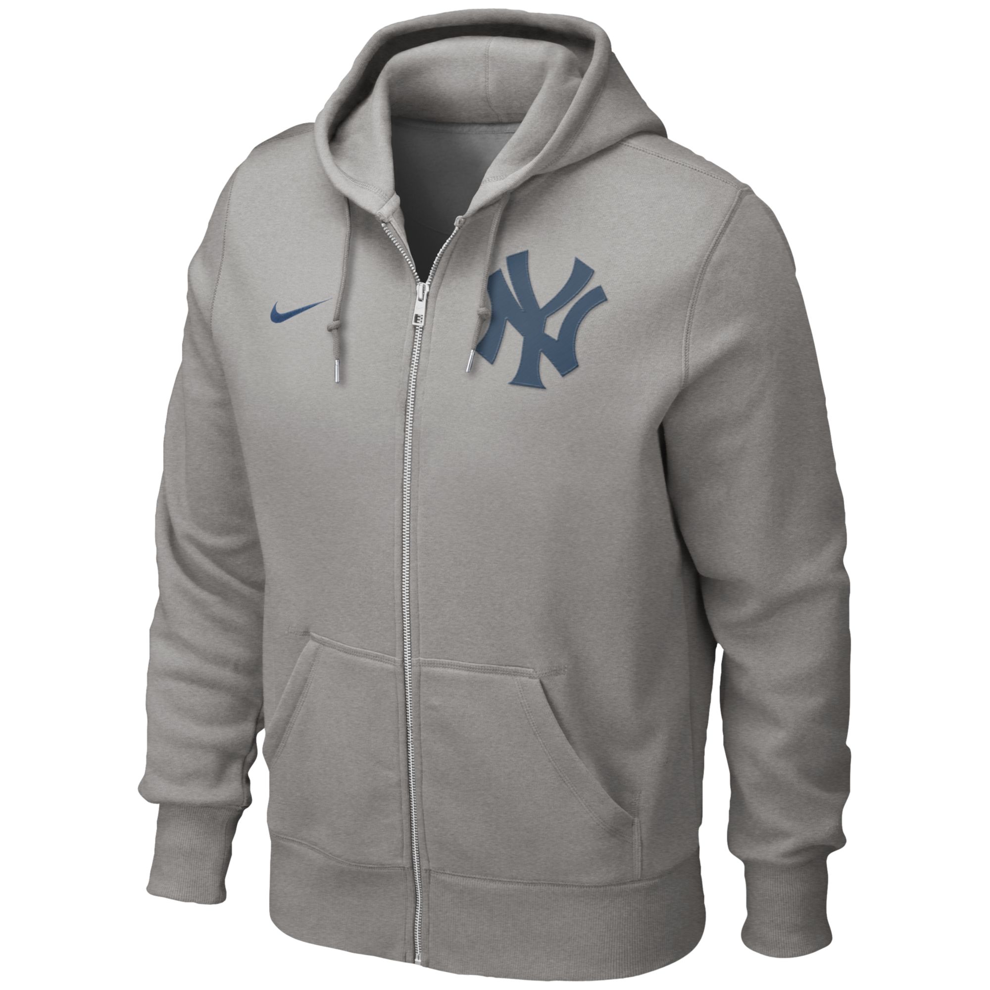 Nike Men'S New York Yankees Full-Zip Hoodie Sweatshirt in Gray for Men ...