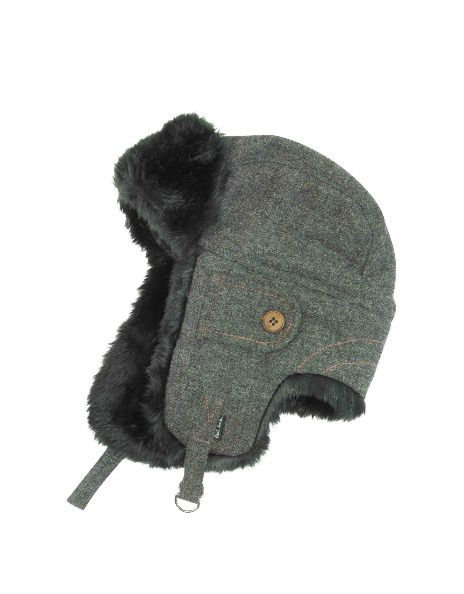 Lyst Paul Smith Mens Grey Wool Trapper Hat in Gray for Men