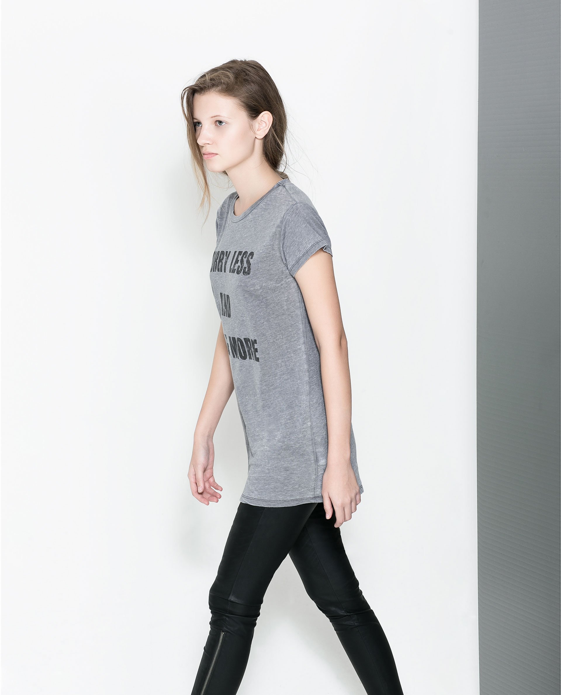 zara grey tshirt