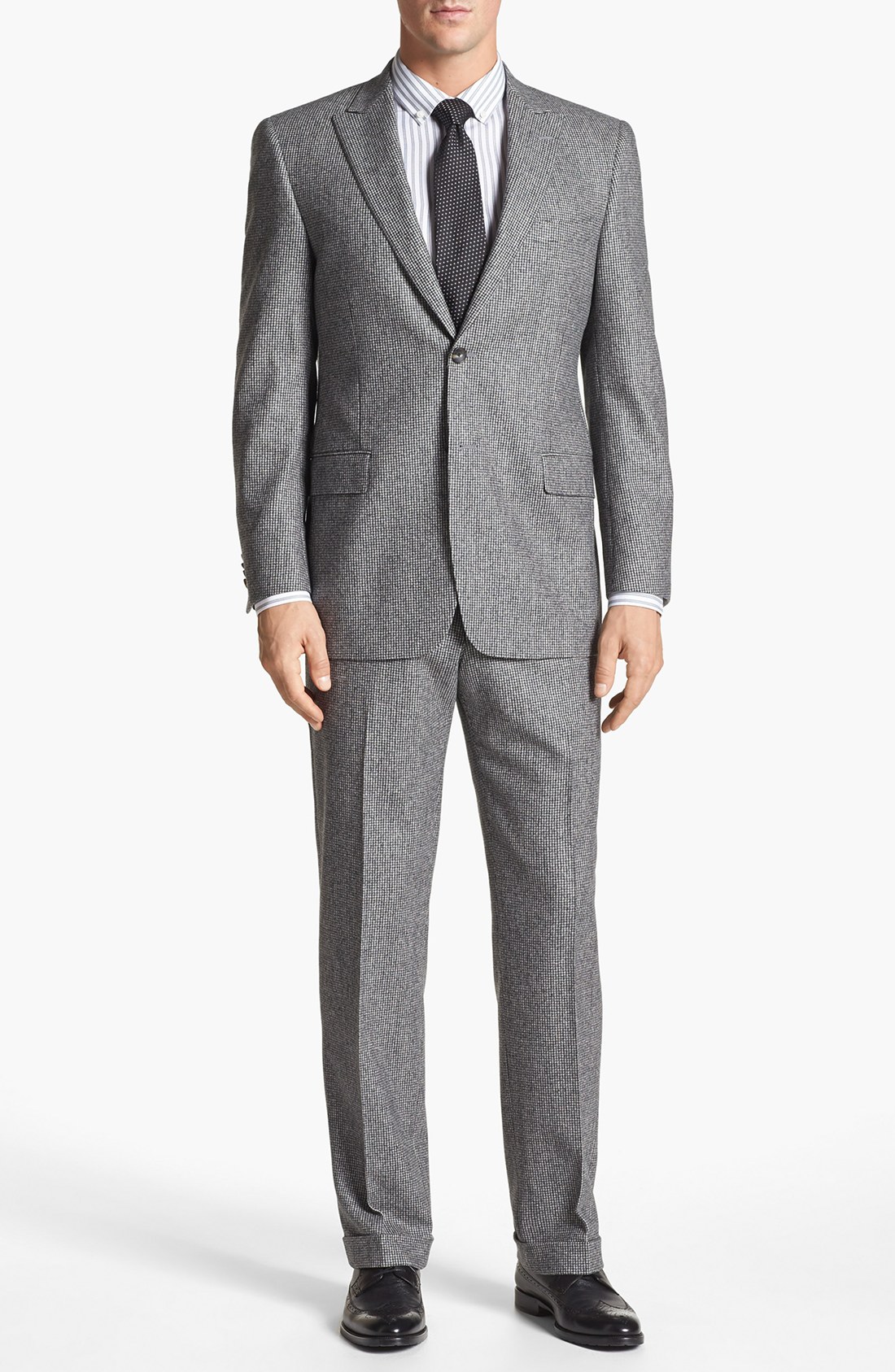 Hart Schaffner Marx Ny Classic Fit Houndstooth Suit in Gray for Men
