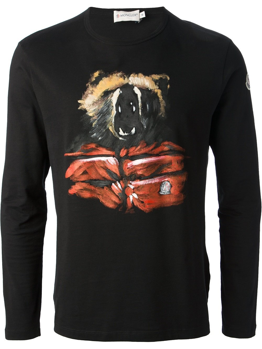 Lyst - Moncler Long Sleeve Tshirt in Black for Men