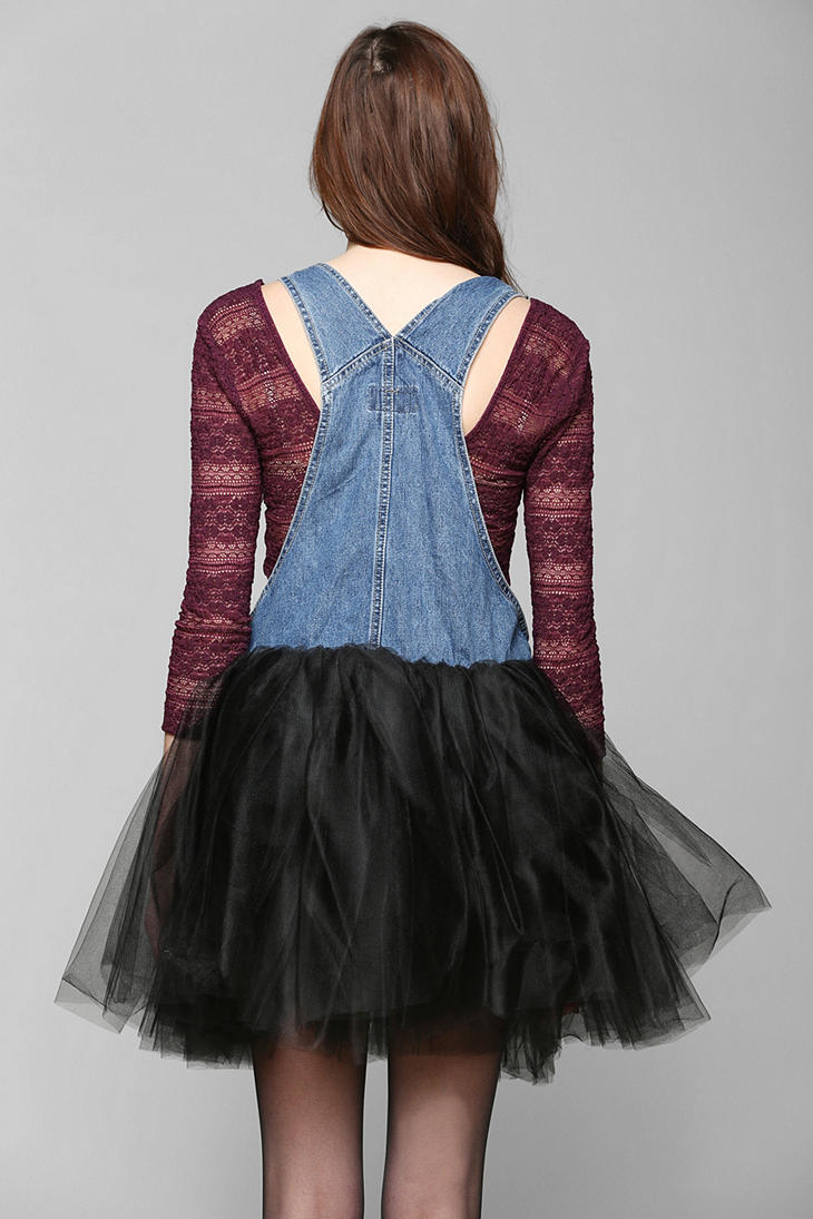 overall tulle dress