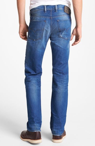Diesel Waykee Straight Leg Jeans in Blue for Men (0823u) | Lyst