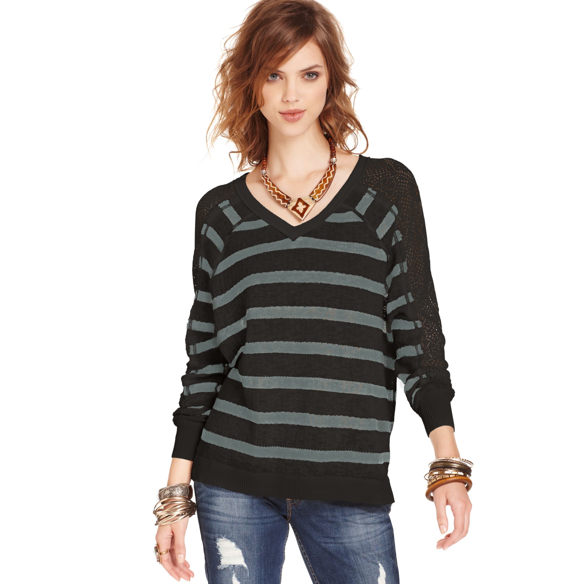 lace sweater women's