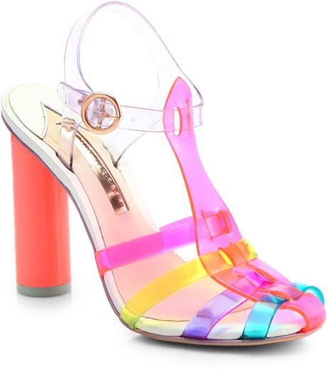 Sophia Webster Rosa Jelly Tstrap Sandals in Multicolor (PINK MULTI) | Lyst