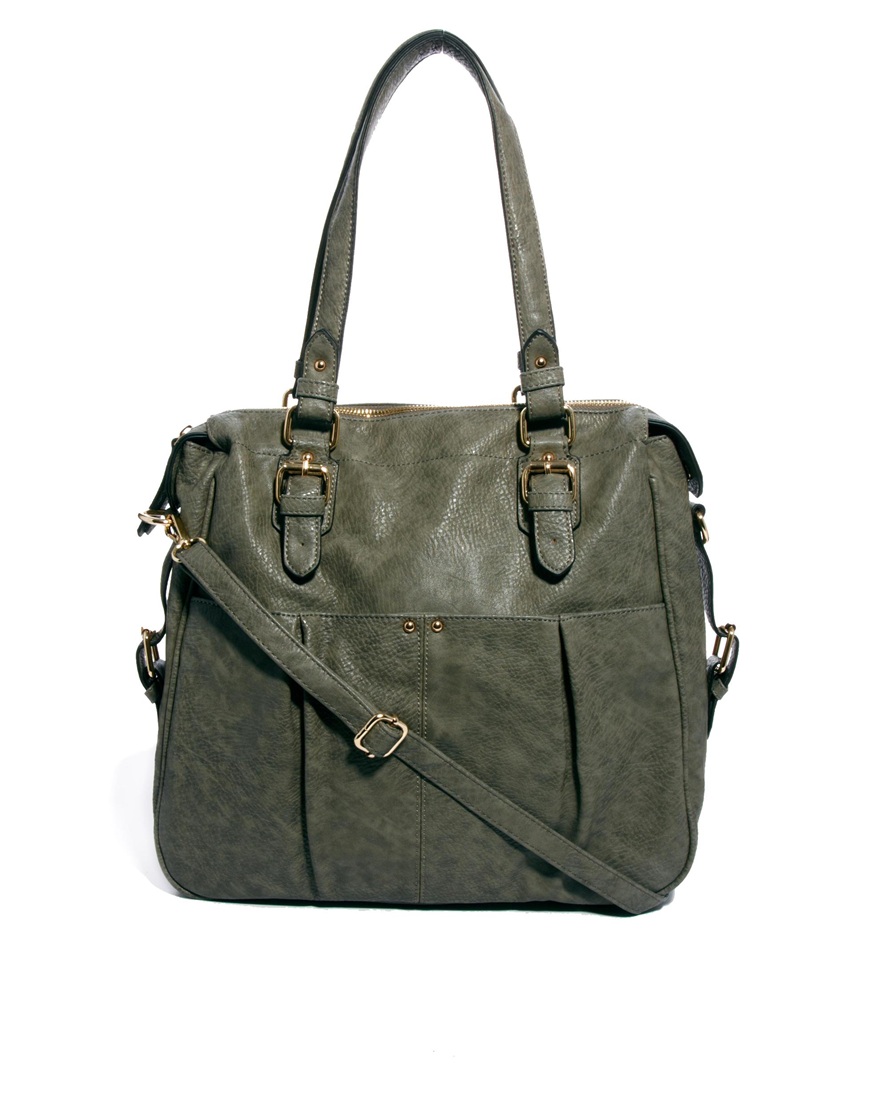 Lyst Asos Oasis Taunton Tote Shoulder Bag in Gray