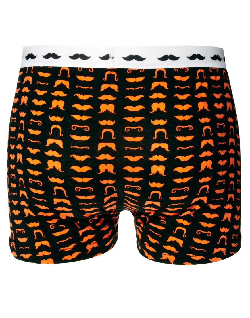 Lyst Asos River Island 3 Pack Boxer Shorts with Urban Moustache