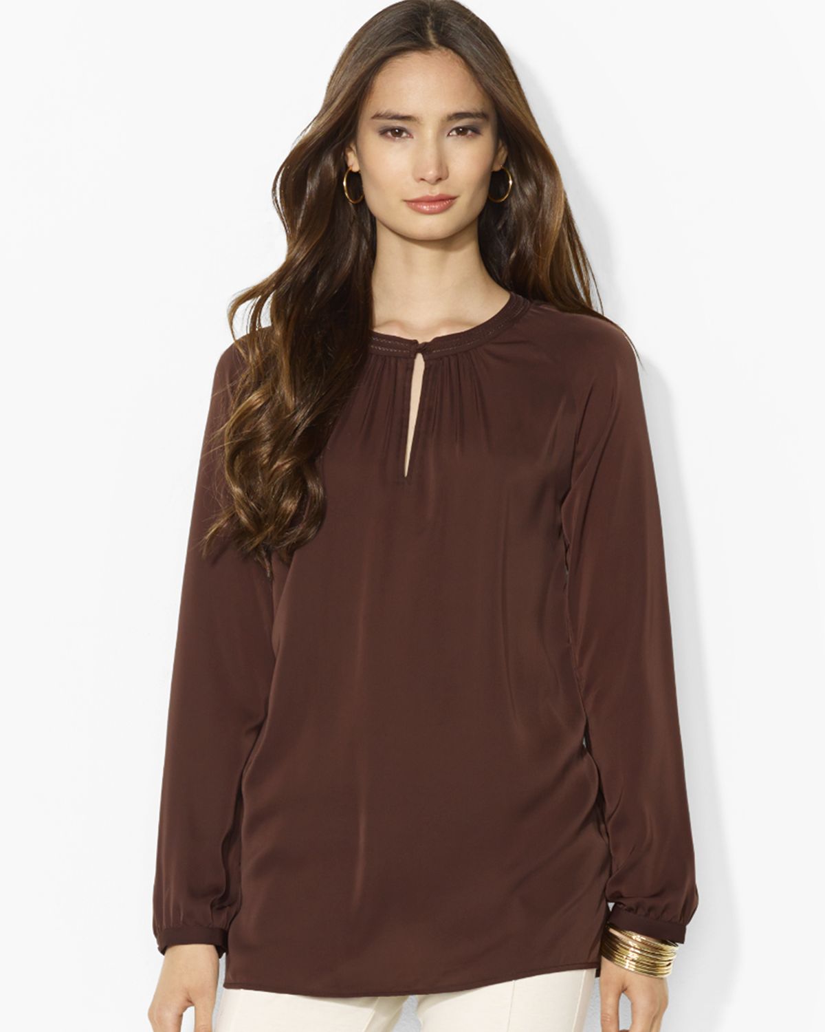 Lyst Ralph Lauren Lauren Peasant Blouse