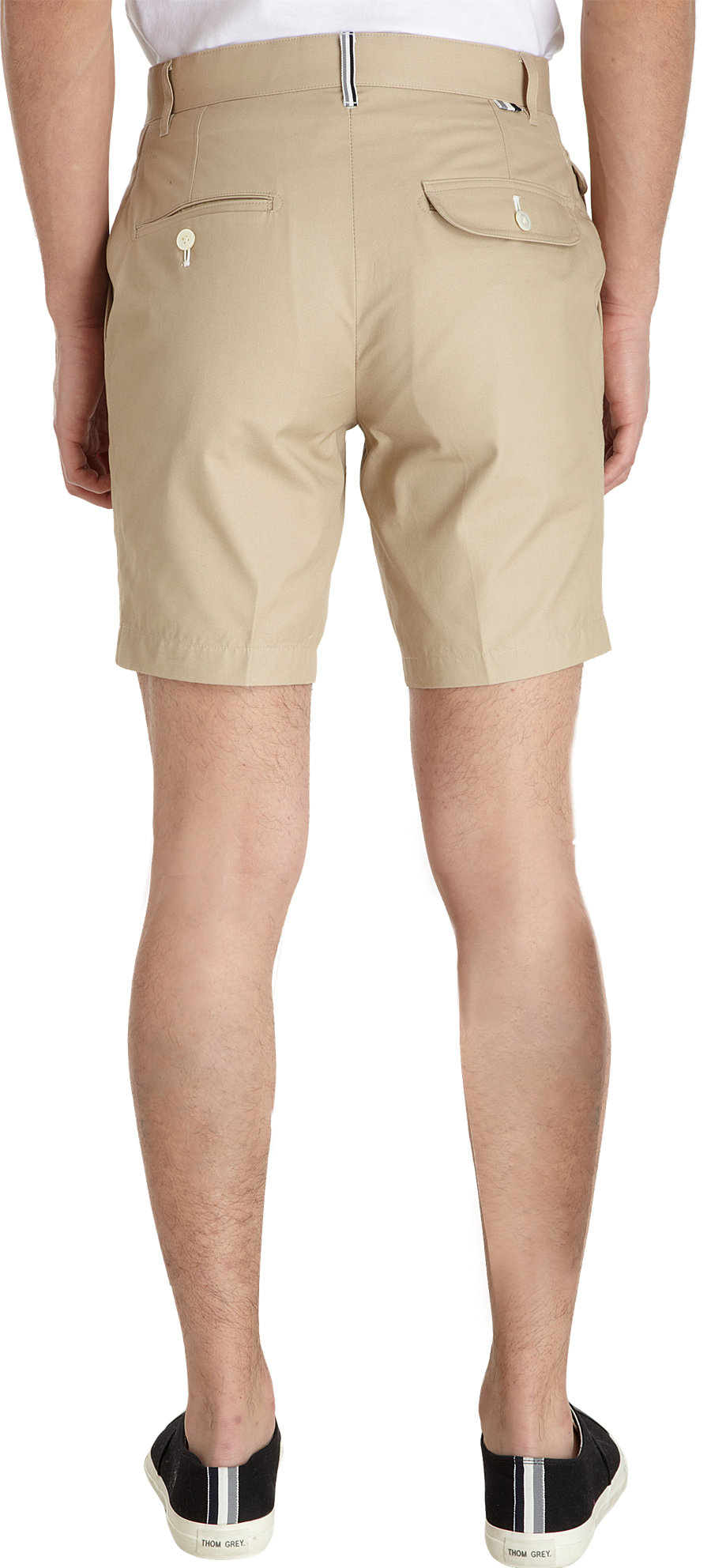 Thom grey Khaki Shorts in Natural for Men | Lyst