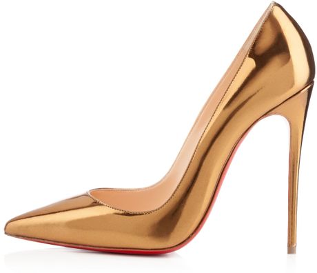 Christian Louboutin So Kate in Gold | Lyst