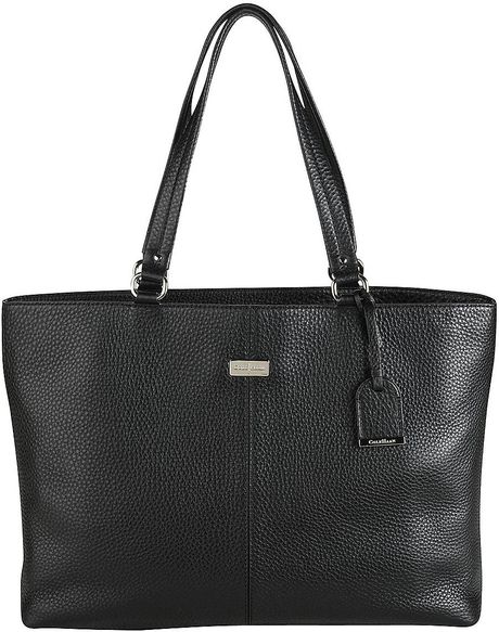 Cole Haan Village Leather Tech Tote Bag in Black | Lyst