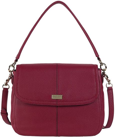 Cole Haan Village Jenna Leather Shoulder Bag in Red | Lyst