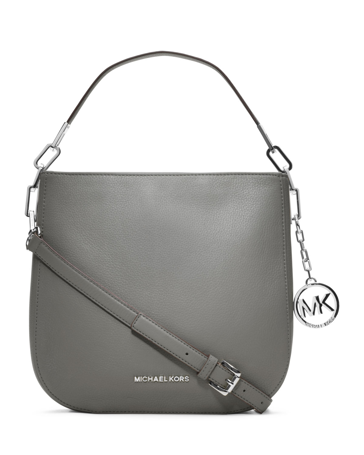 Lyst - Michael Kors Michael Medium Brooke Shoulder Bag in Gray