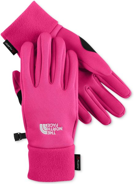 The North Face gloves in Pink (Passion Pink) | Lyst