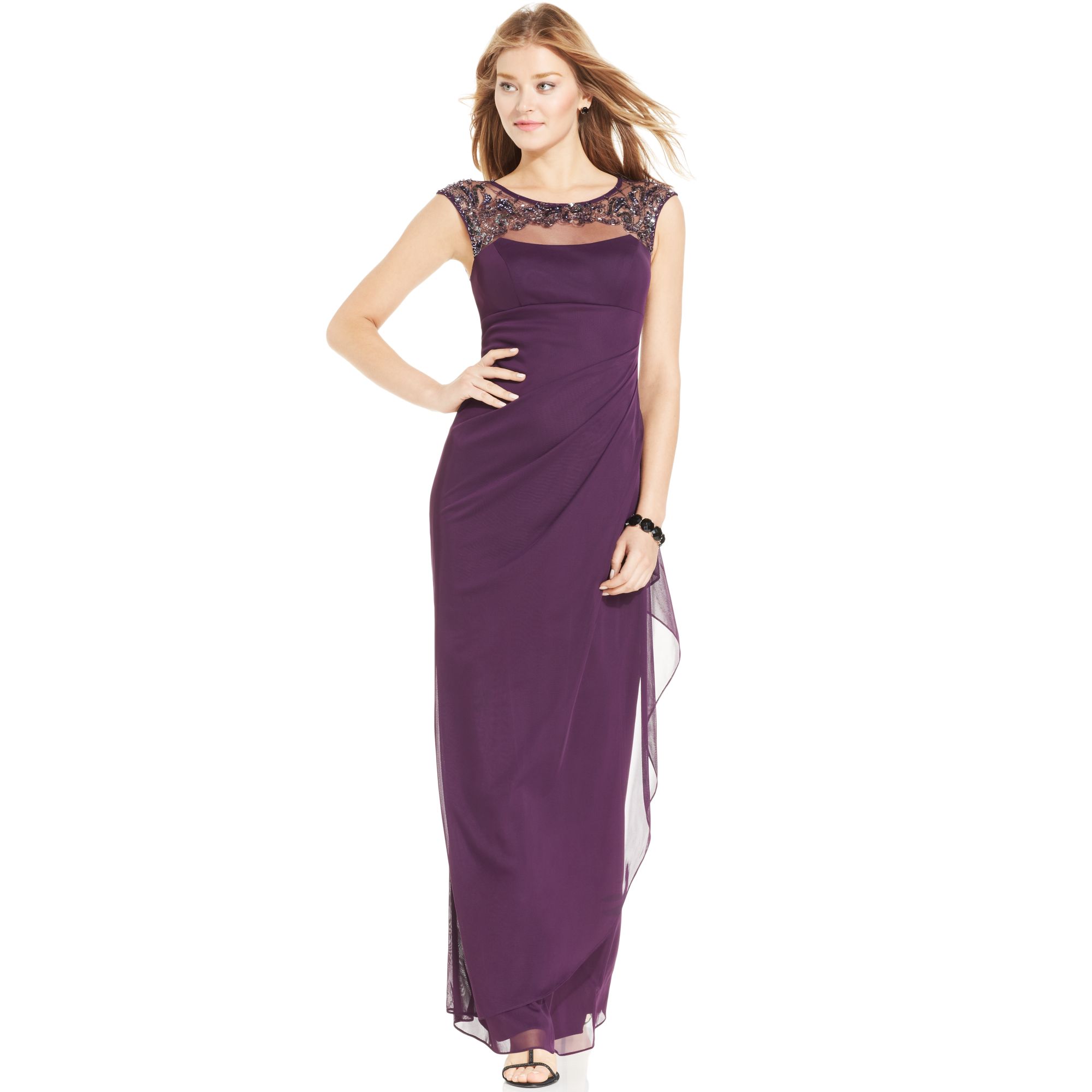 Xscape Purple Dress