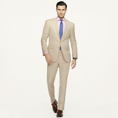 Ralph Lauren Black Label Wool Gabardine Anthony Suit in Beige for Men ...