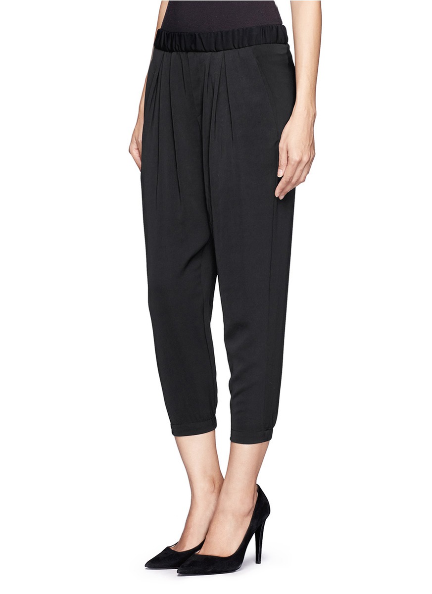 loose fit capri workout pants