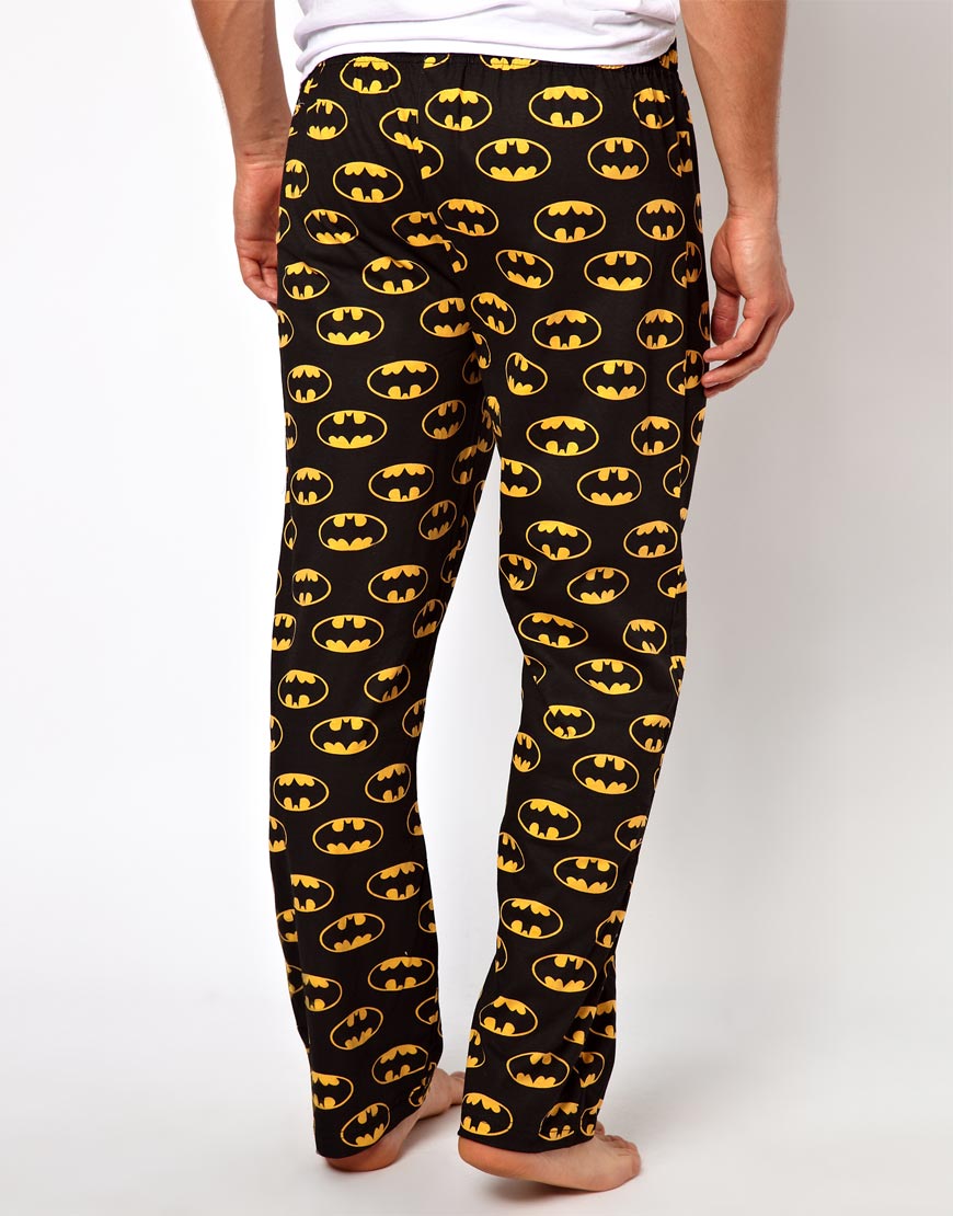 black pajama bottoms Dildo domination strap