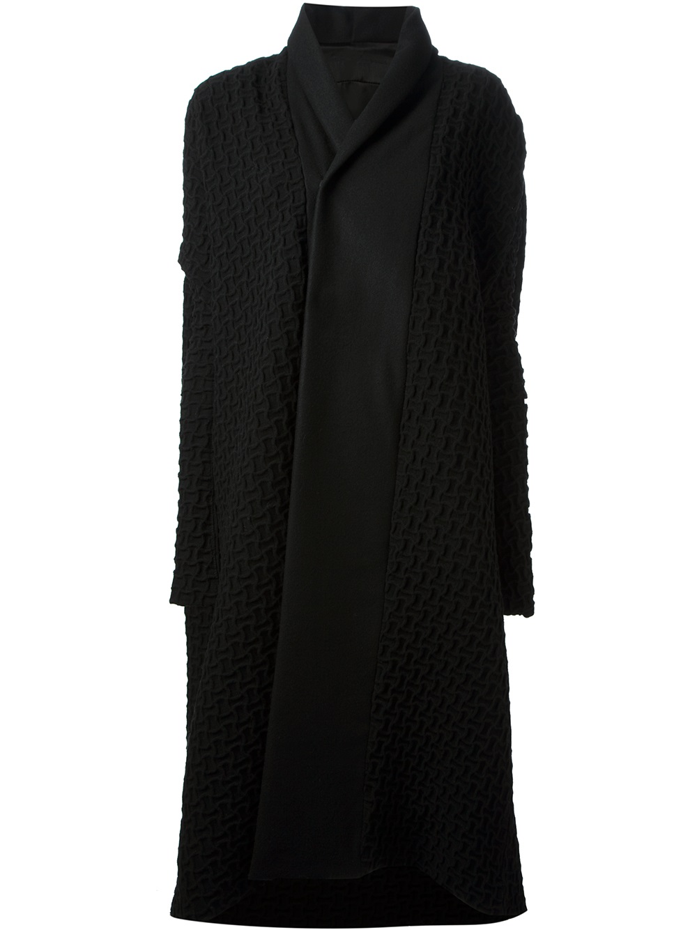 Lyst - Rick Owens Oversized Coat in Black